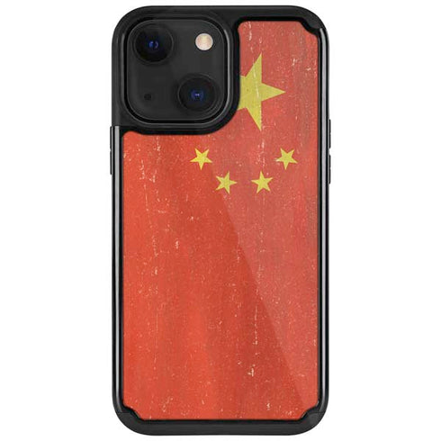 Chinese Flag Distressed iPhone 13 Cargo Case